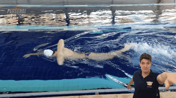 Análise de nado em uma aula do Personal Swim